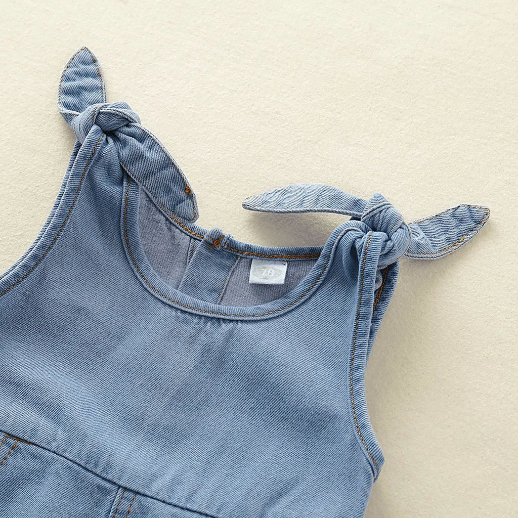 0-12 M Unisex Fashion Romper Jeans