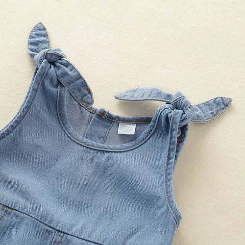 0-12 M Unisex Fashion Romper Jeans