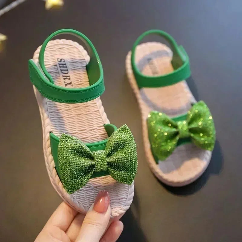 Girls’ Summer Sandals – Bow, Soft Sole, Non-Slip