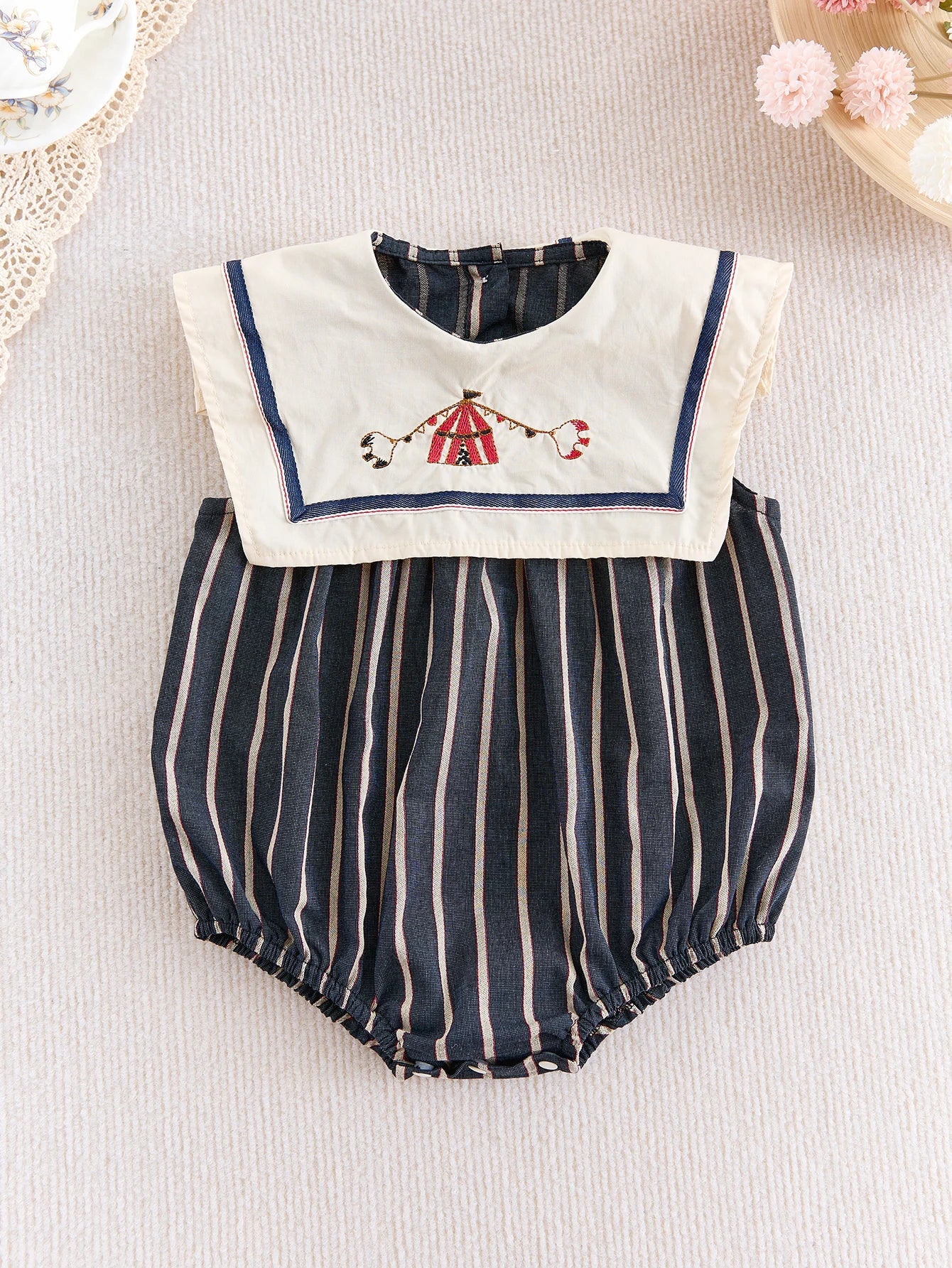 Cute Baby Girl Summer Jumpsuit – Sleeveless (0–18M)