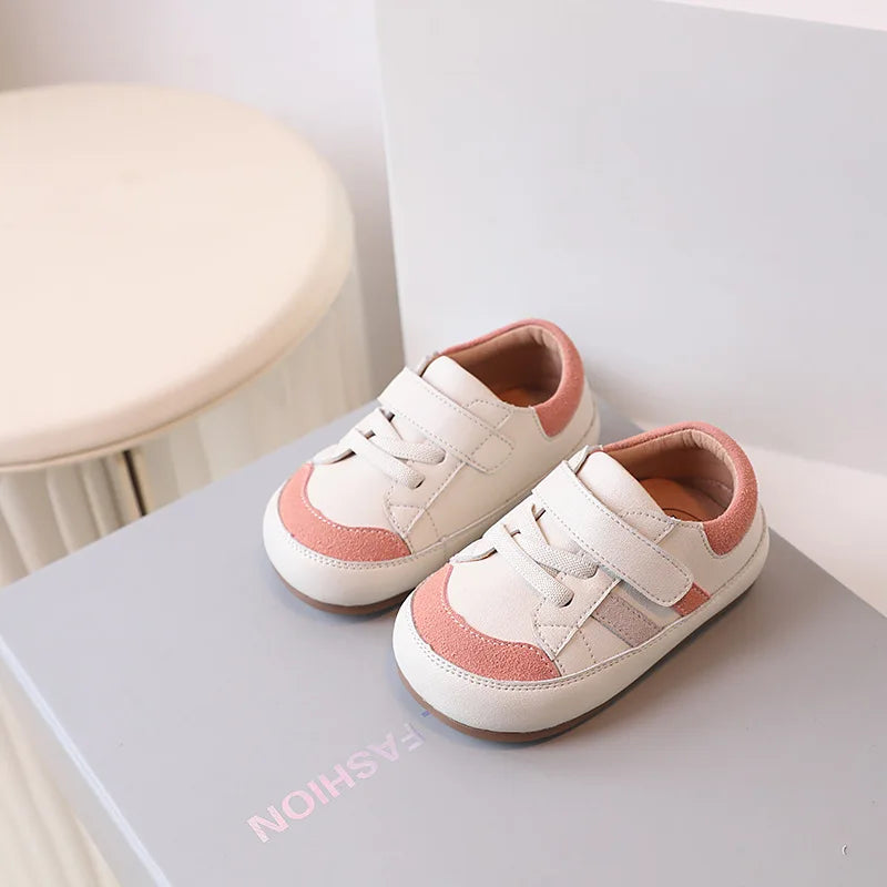 Soft Leather Baby Sneakers 0-3 Years