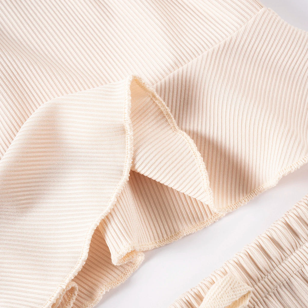 2pcs Camisole Bow Tops & Casual Shorts Set Cute Small Fresh Style Daily