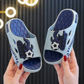 Kids Cartoon Football Sandals – Non‑Slip Summer Beach Shoes (Age 4–8)