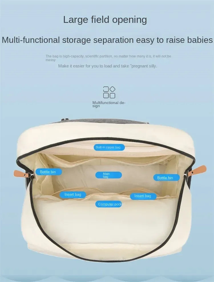 Travel Backpack for Moms – Large Capacity Waterproof Diaper & Baby Stroller Bag