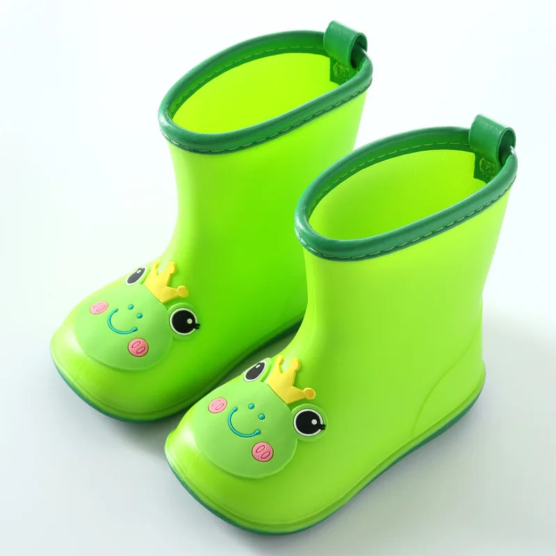 Kids’ Waterproof Rain Boots – Cartoon PVC Rubber Shoes