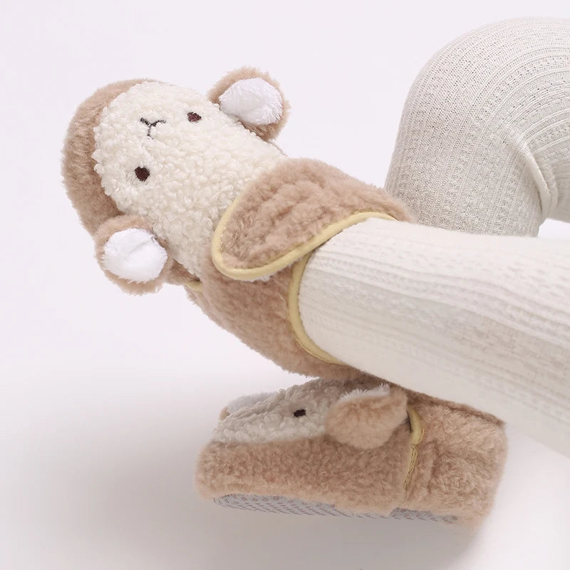 0-18M Apricot New Soft Winter Boots