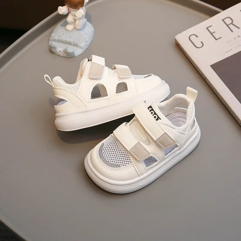Kids Summer Mesh Sandals – Breathable Hollow-Out Sport Shoes