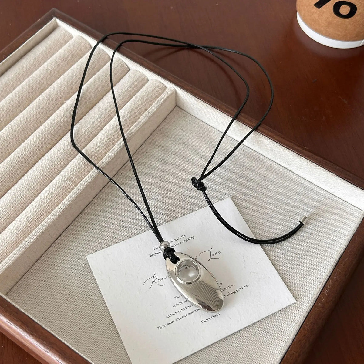 Enamel Water Drop Necklace