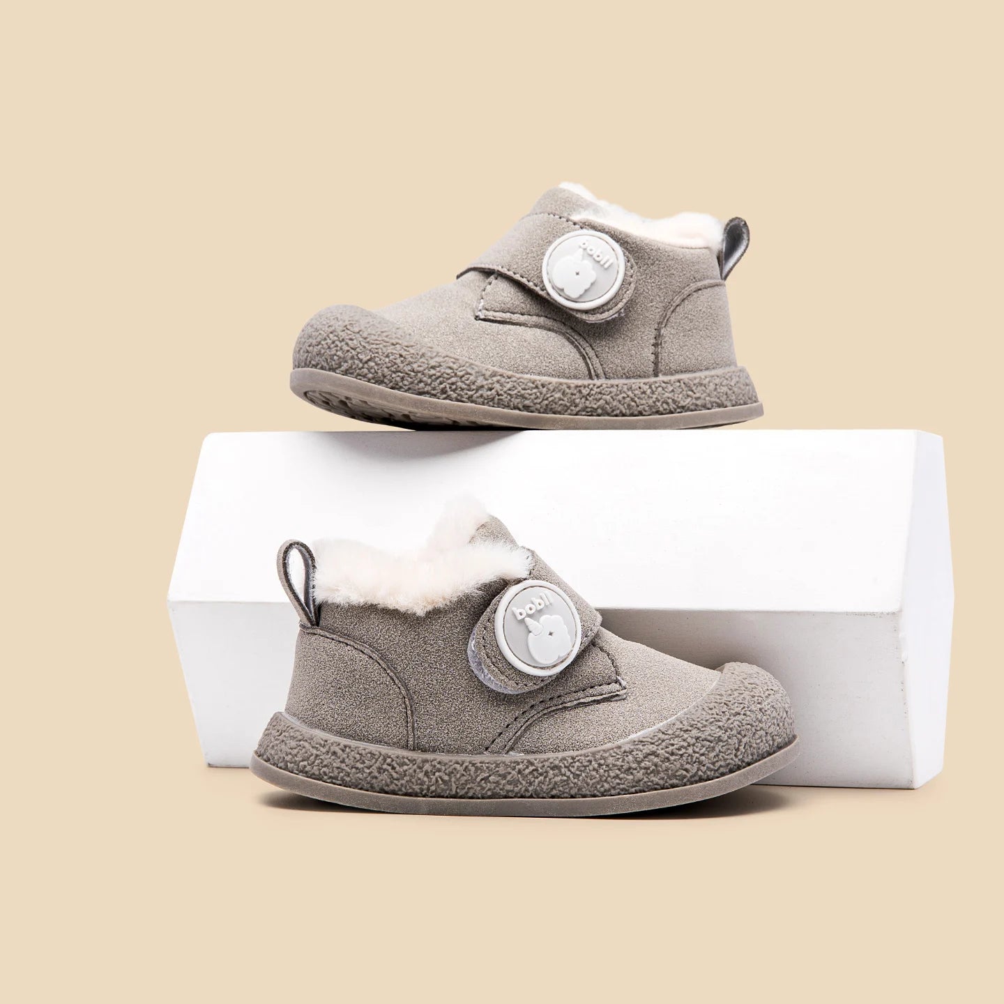 Baby Winter First-Step Shoes (0–3Y) – Fleece-Lined Outdoor Toddler Shoes