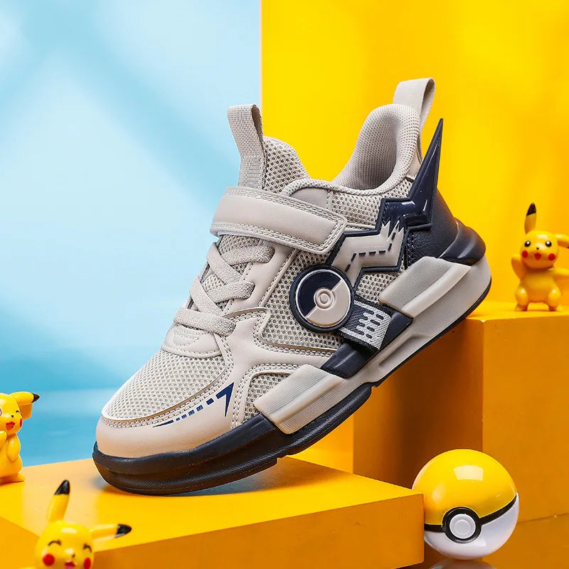 Kids Pokémon Pikachu Sneakers – Breathable Non-Slip Running Shoes