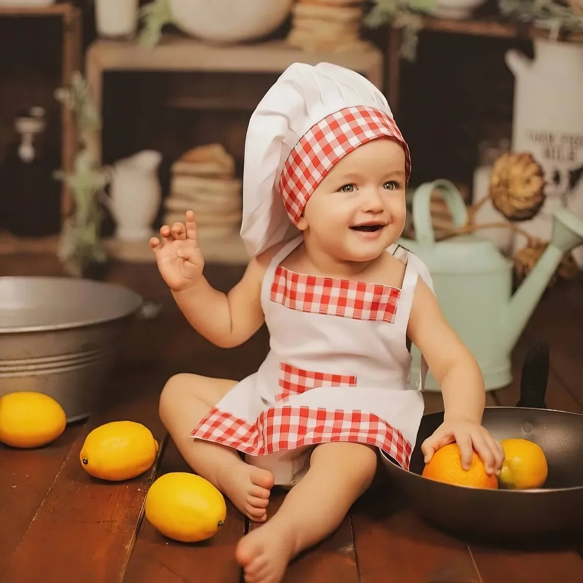 2pcs/set Chef Baby Cook Costume