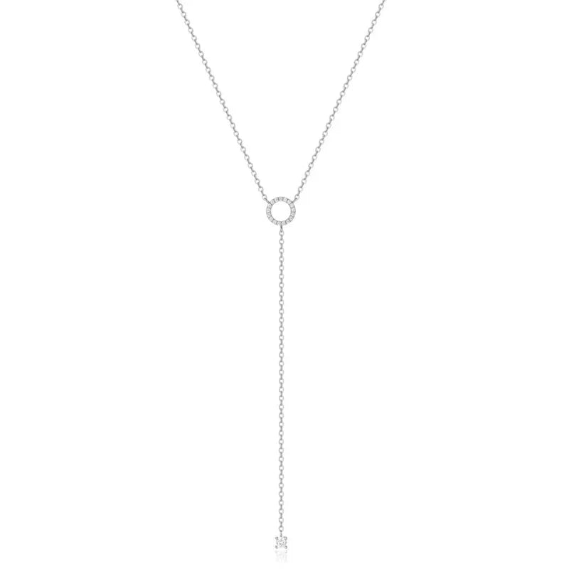 Sterling Silver Circle Necklace