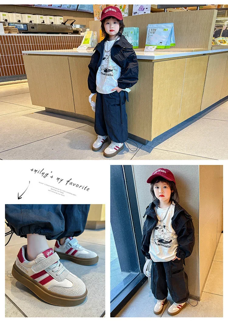 Kids Casual Sneakers – Breathable Anti-Skid Slip-On Shoes