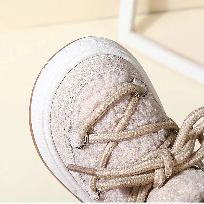 Baby Boots – Warm Plush Rubber Sole Sneakers for Toddlers