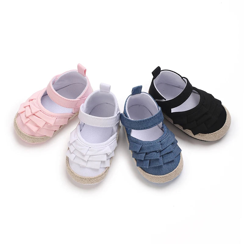 Spring and Autumn 0-18M Baby Girl Princess Flat Shoes