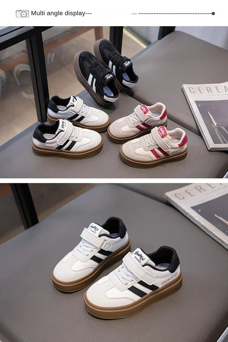 Kids Casual Sneakers – Breathable Anti-Skid Slip-On Shoes