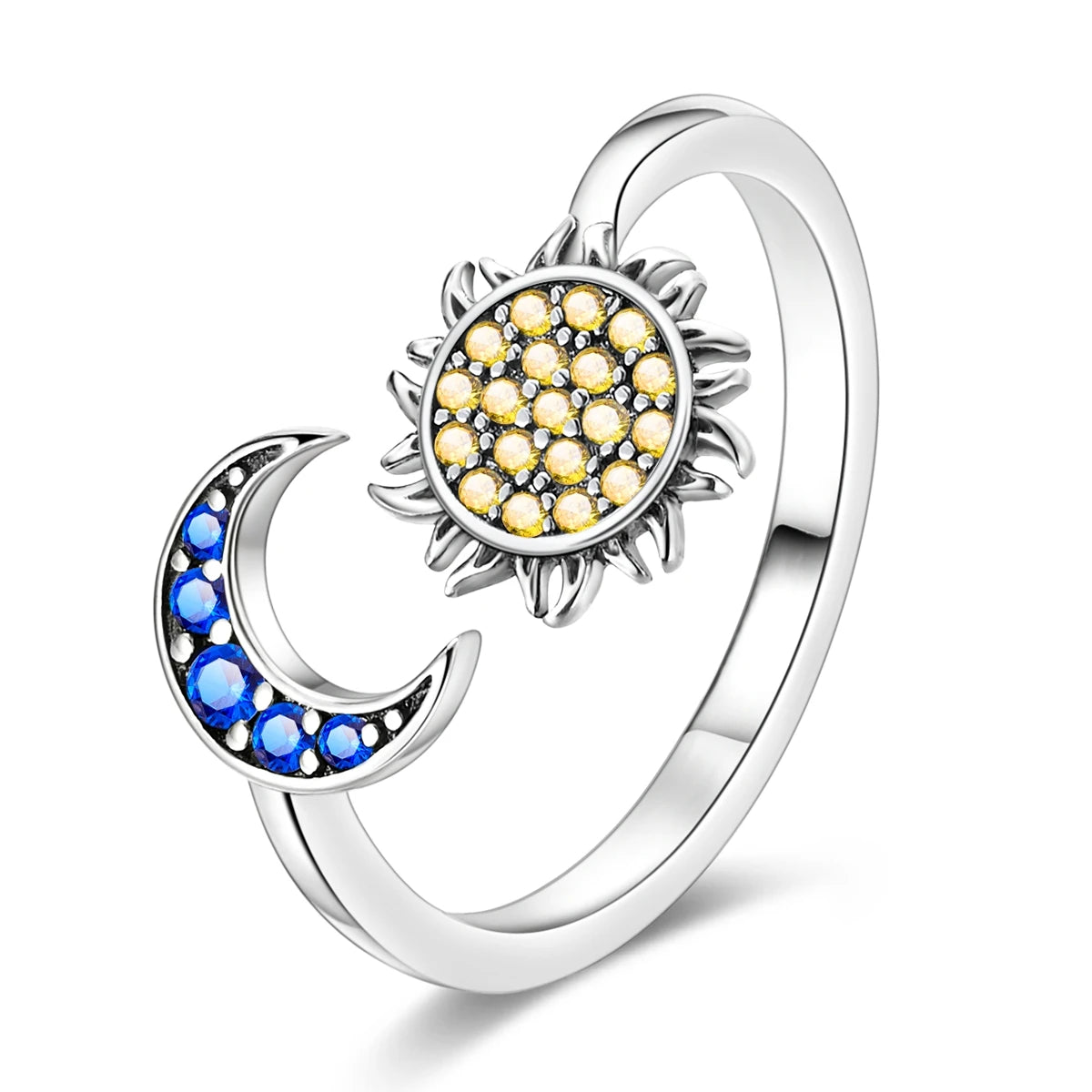 Clover Adjustable Ring 925 Sterling Silver Original Hummingbird Glow Firefly Free Size Open Rings For Women Wedding Jewelry Gift