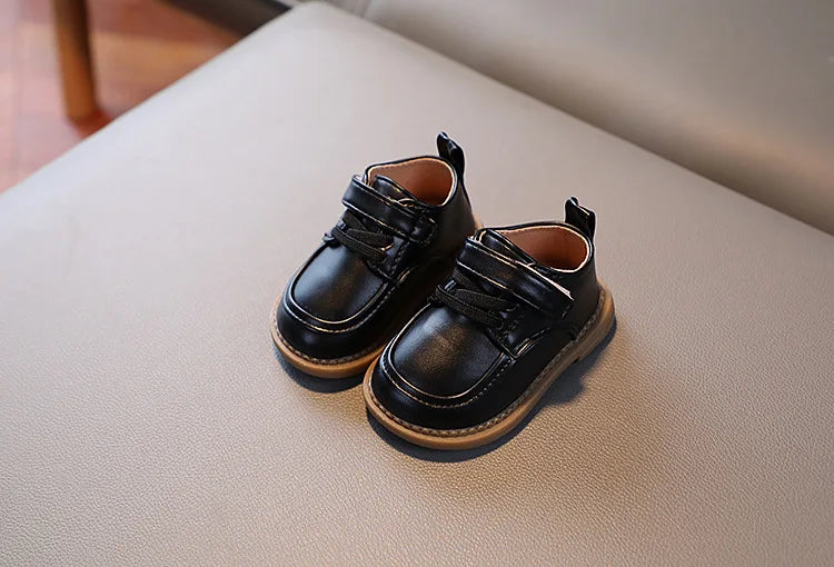 Baby Boys’ Spring/Autumn Oxfords – Soft PU Leather First-Step Shoes