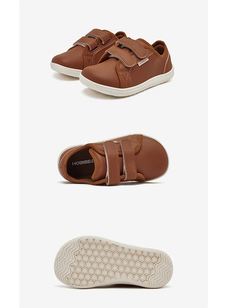 Kids Barefoot Sneakers – Lightweight Wide-Toe Hook & Loop Shoes