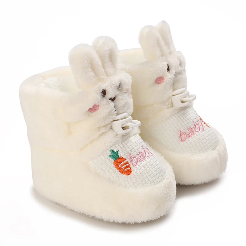 Winter 0-1 Year Old Baby Boots Warm and Cute Soft Soled Shoes