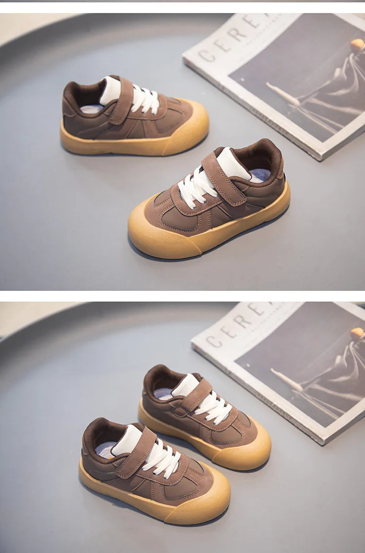 Kids’ Fashion Sneakers – Velcro Casual Sports Shoes