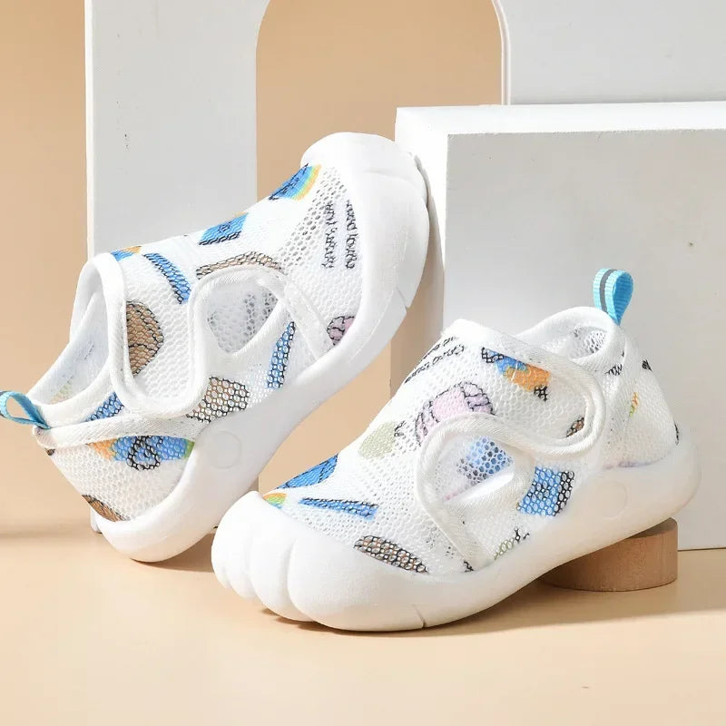 Kids Summer Air Mesh Sandals (1–4T) – Lightweight Non-Slip First Walkers