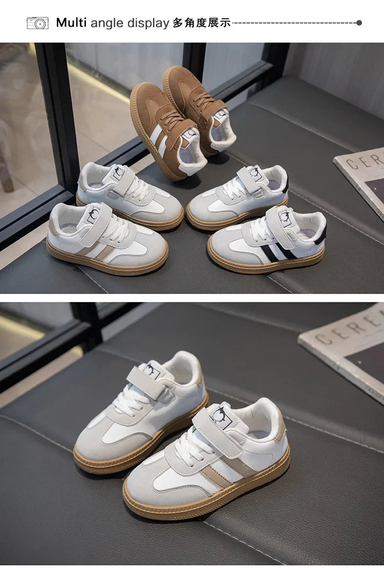 Kids’ Lightweight Skate Sneakers – Breathable, Non-Slip Shoes