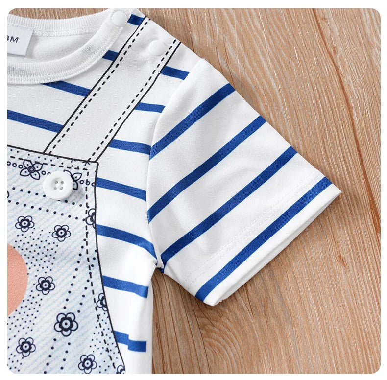 0-18 M Short Sleeved Baby Jumpsuit