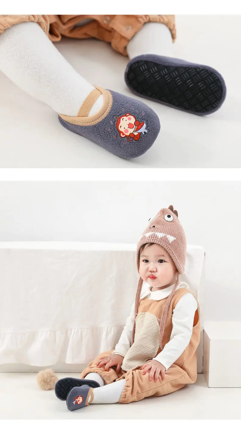 Baby Non-Slip Socks – Warm Indoor Floor Shoes for Toddlers