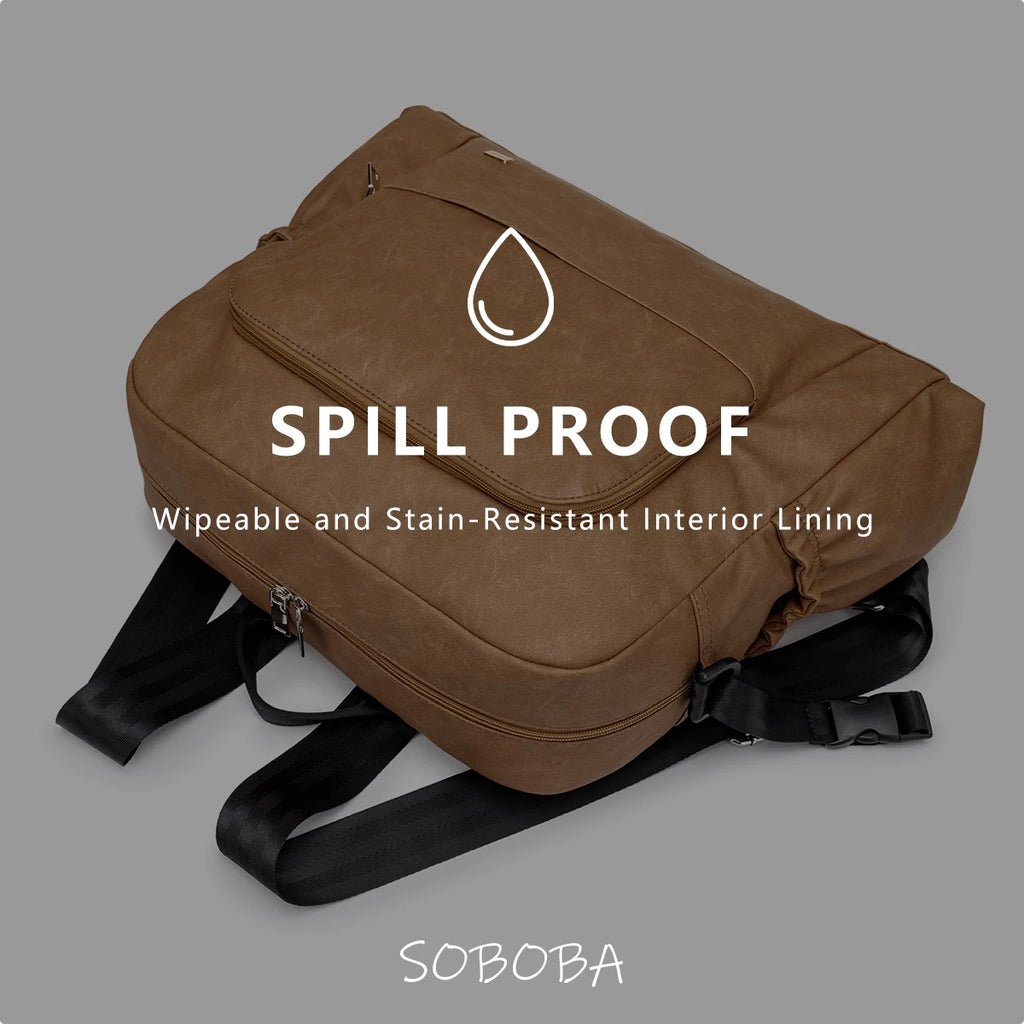 Soboba New Mommy Diaper Backpack – Large Capacity Multi-Functional Waterproof Bag for Quick Outings
