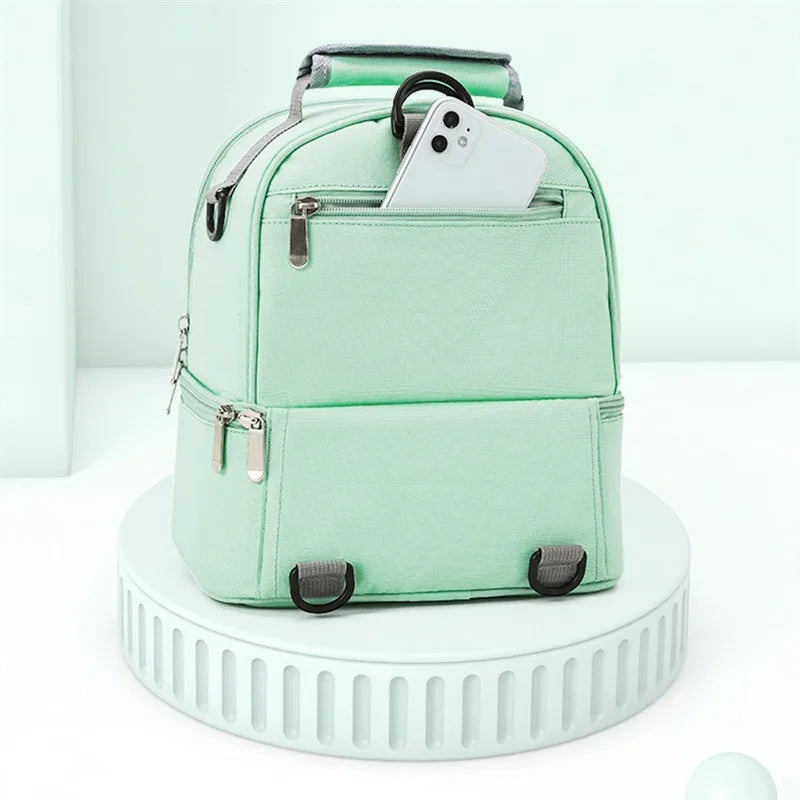 Fashion Mommy Bag – Insulated, Large Capacity, Portable for Travel & Picnic