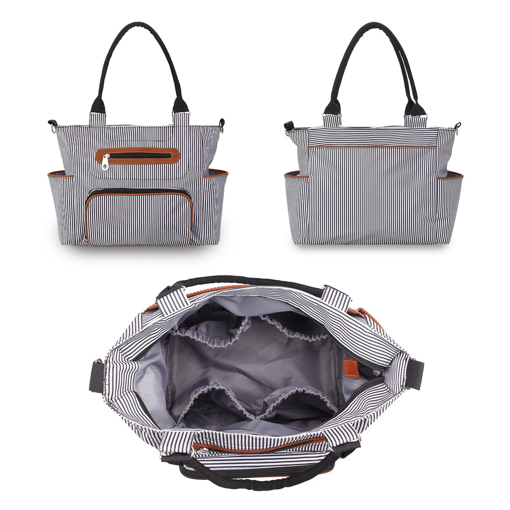7pcs Nappy Changing Bag Set – Multifunctional Tote, Shoulder & Travel Diaper Bag