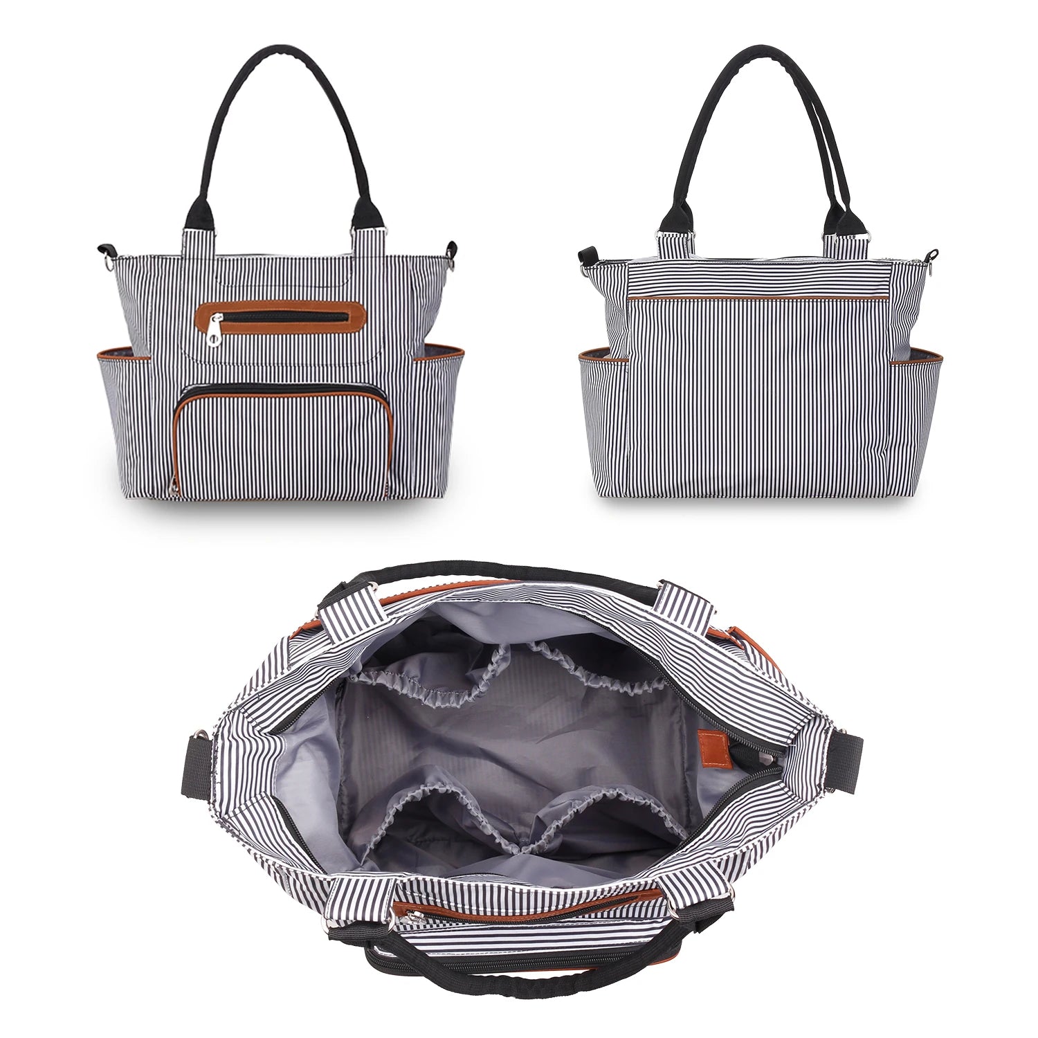 7pcs Nappy Changing Bag Set – Multifunctional Tote, Shoulder & Travel Diaper Bag