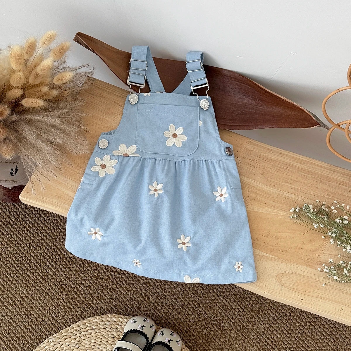 Dress Toddler Baby 0-3 Y  Loose Clothes with Pockets