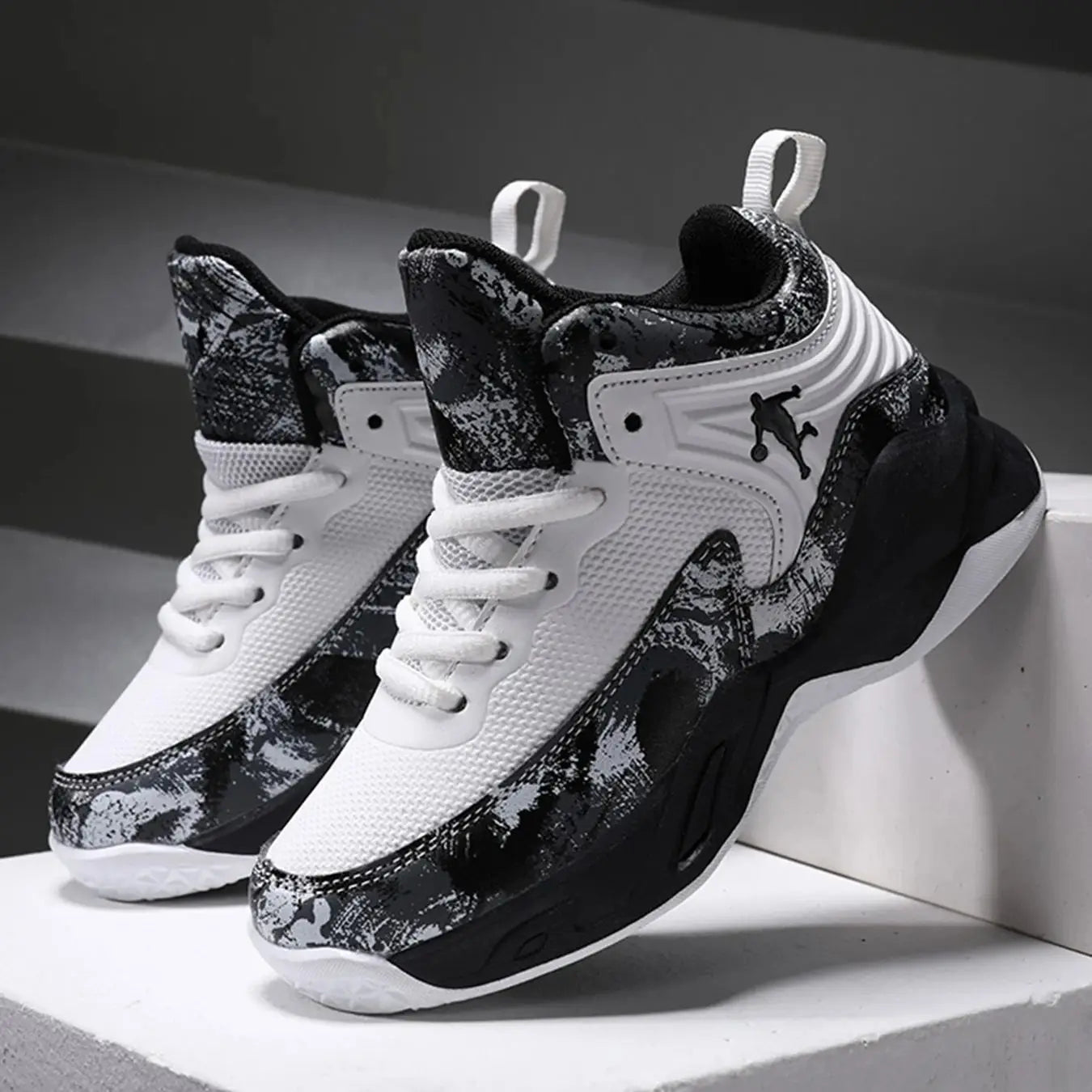 Kids 2025 Basketball Sneakers – Thick Sole Non-Slip Sports Shoes