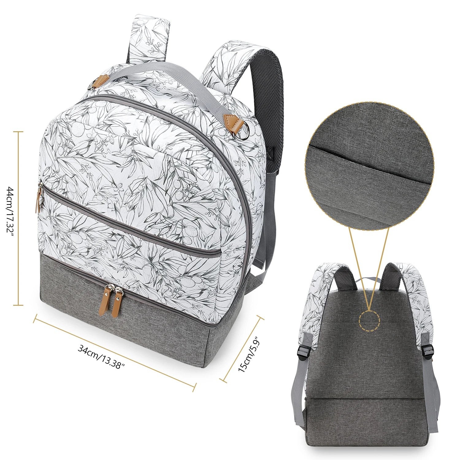 Medium Size Breast Pump Bag – Double Layer Cooler Bag for Outdoor & Working Moms