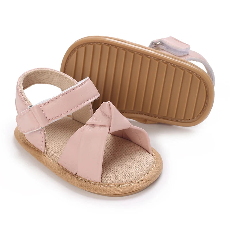 Baby Summer Sandals (0–18M) – Open-Toe Non-Slip Soft Shoes