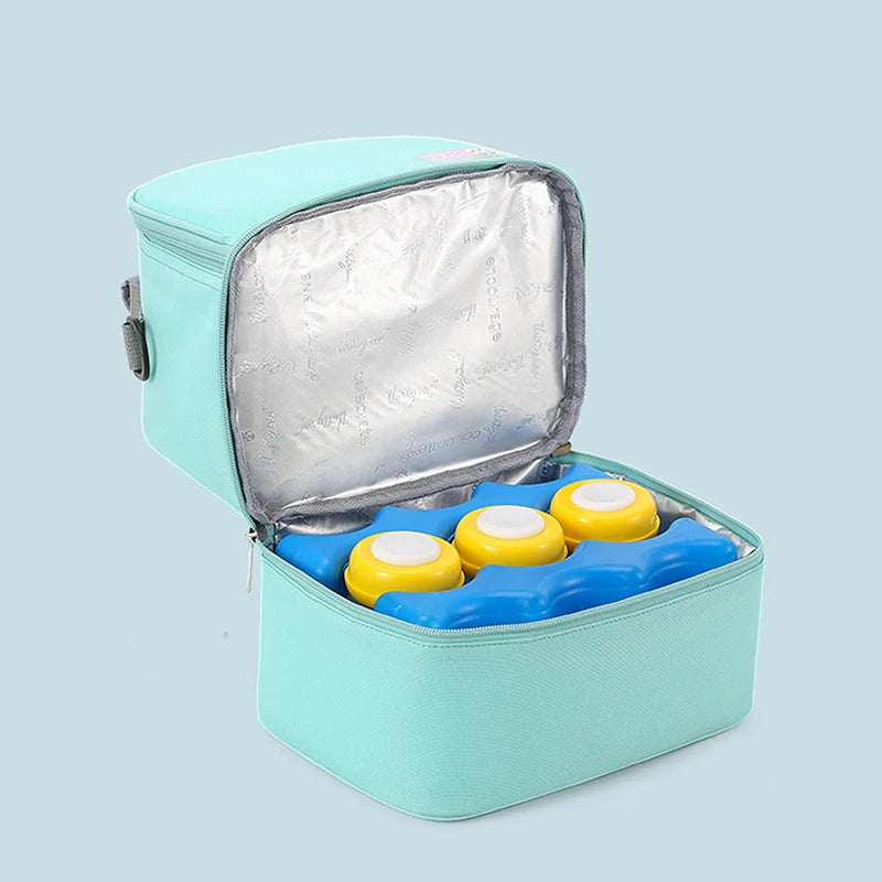 Fashion Mommy Bag – Insulated, Large Capacity, Portable for Travel & Picnic