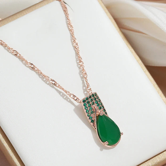 SYOUJYO Opal Green Natural Zircon Full