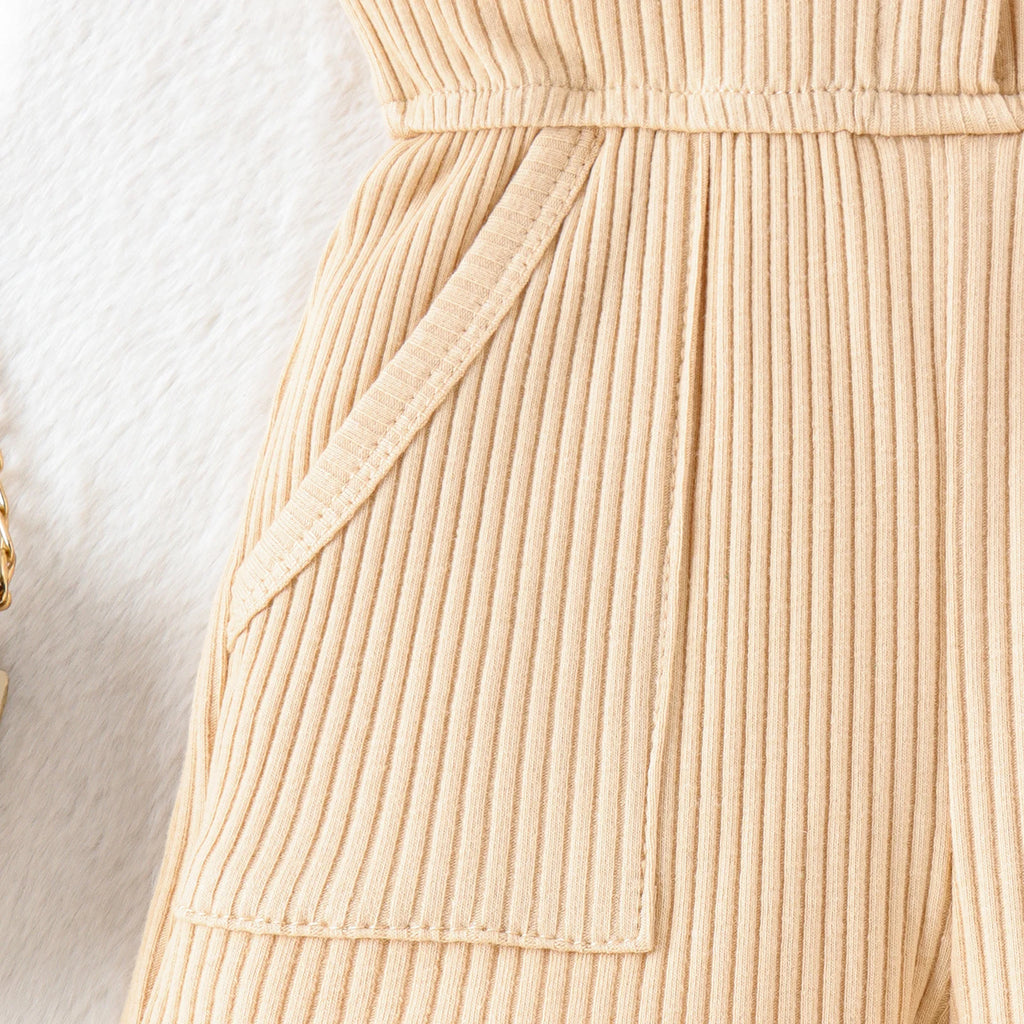 0-4 Years Baby Girls Baby Soft And Comfortable Strip Vest Onesie