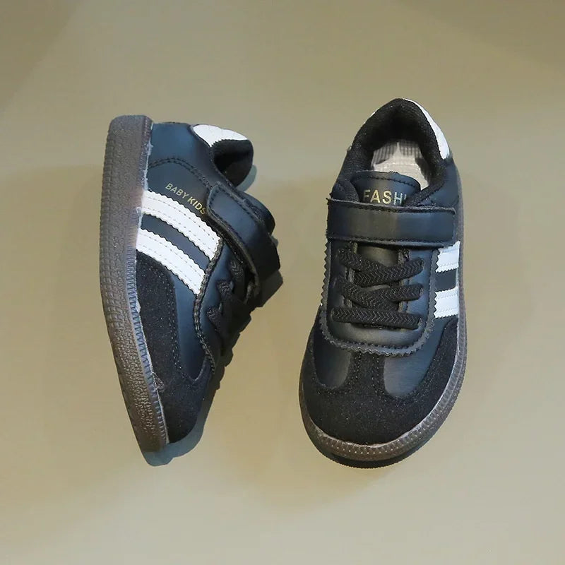 Kids’ Sneakers – Soft-Soled, Hook & Loop Casual Shoes