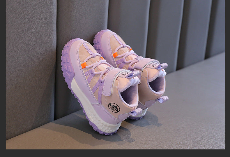 Kids Autumn/Winter Sneakers – Plush Warm Casual Sport Shoes