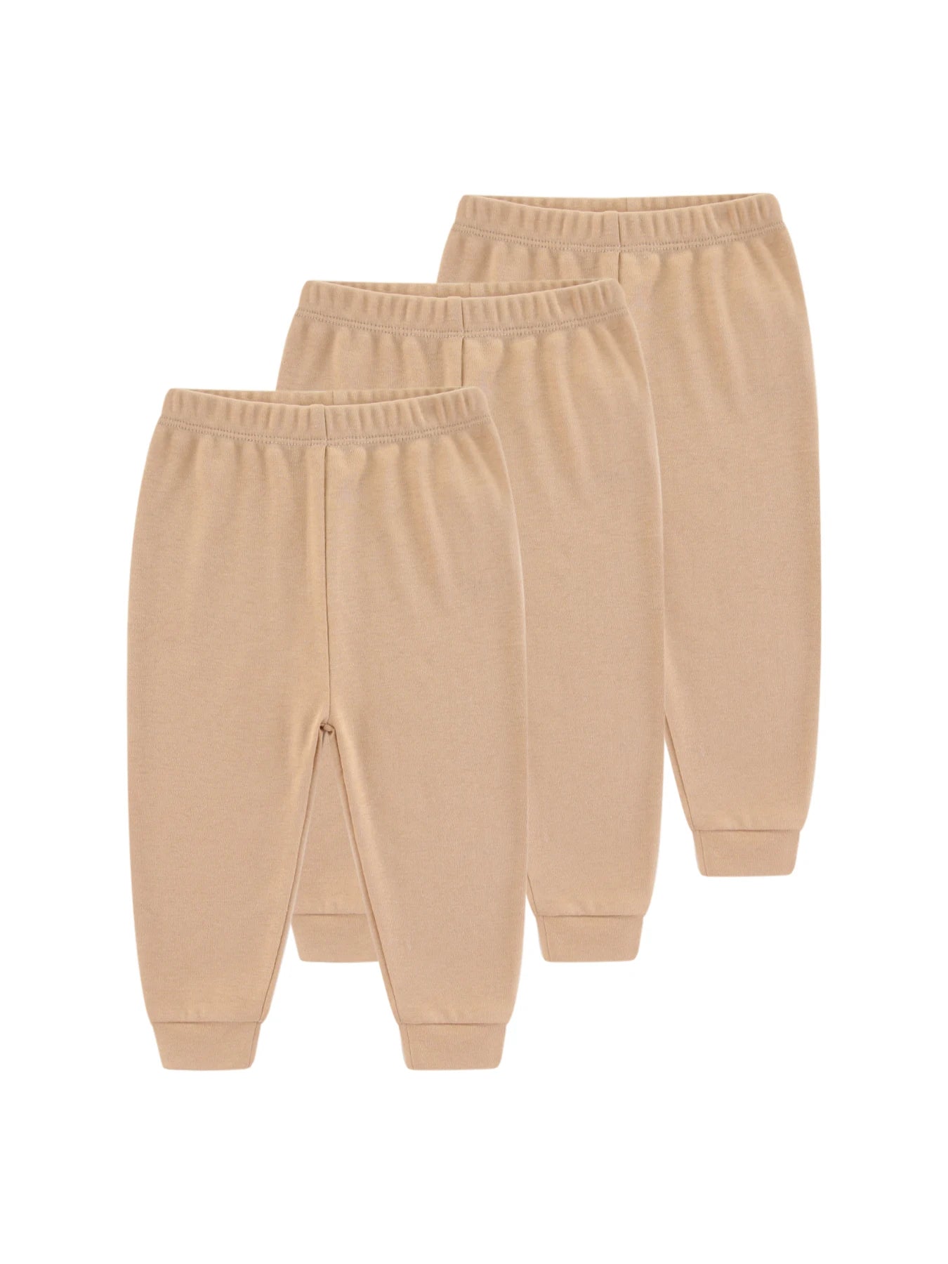 Baby 1–3PCS Cotton Pants, Solid Color Trousers for Infants