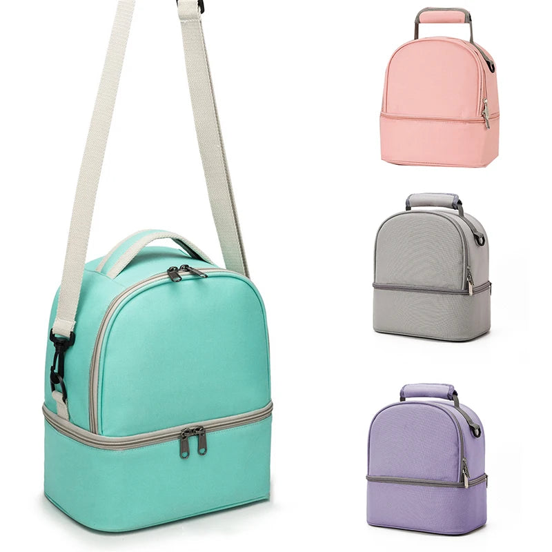 Fashion Mommy Bag – Insulated, Large Capacity, Portable for Travel & Picnic