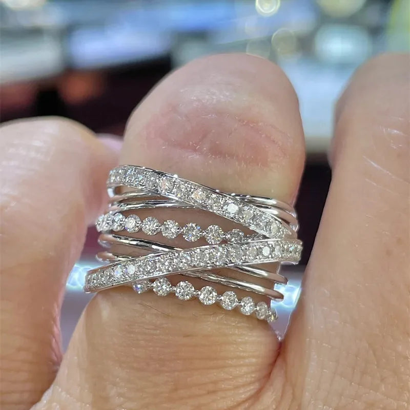 Caoshi Stylish With Zirconia Ring