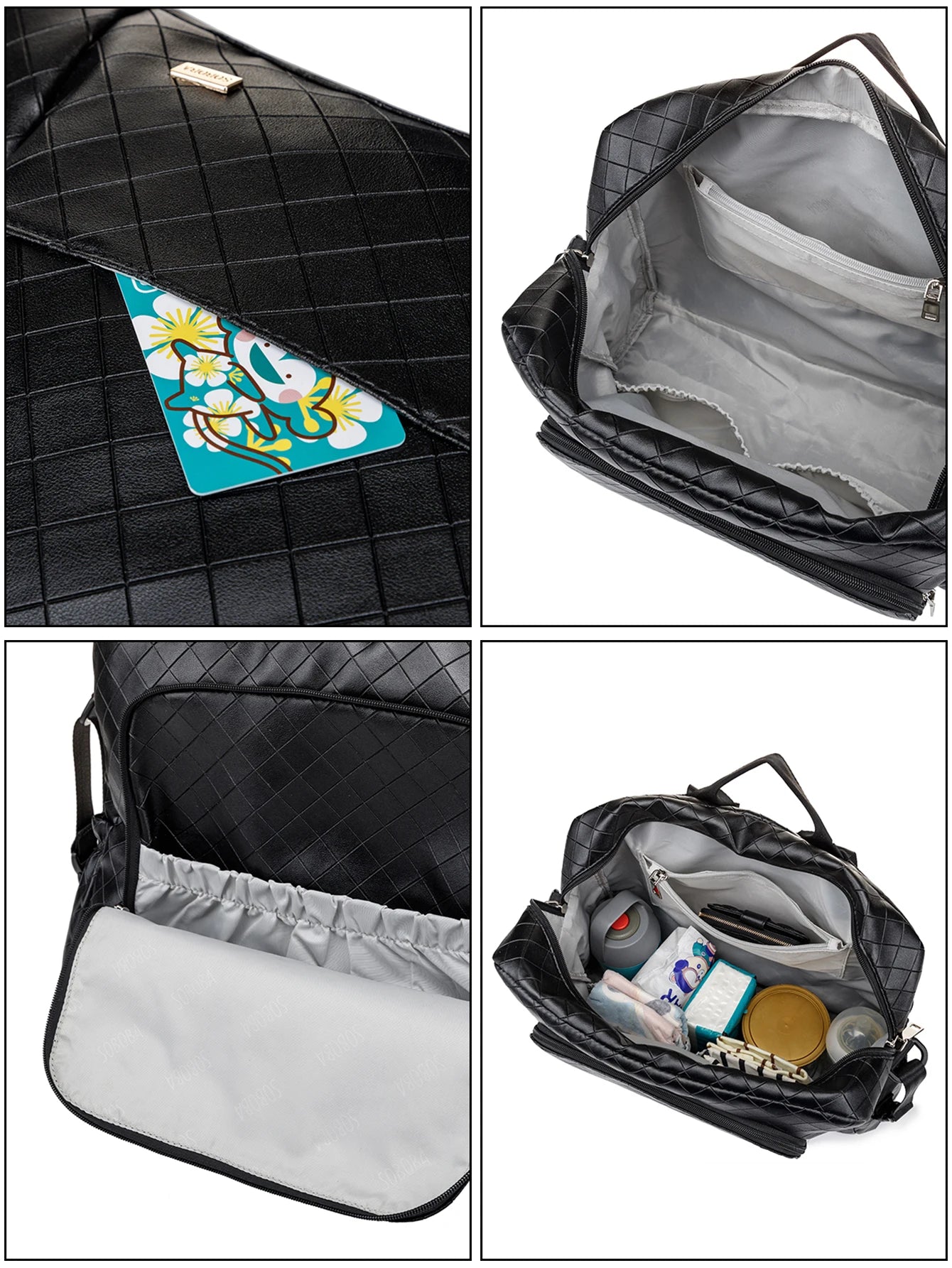 Soboba New Mommy Diaper Backpack – Large Capacity Multi-Functional Waterproof Bag for Quick Outings