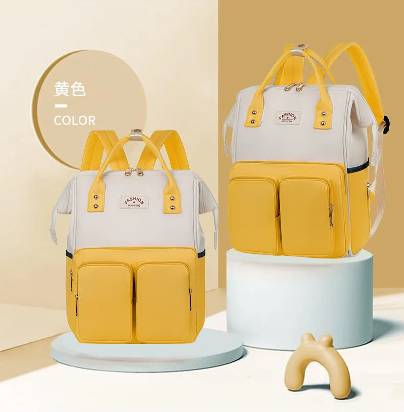 Nappy Backpack Bag – Large Capacity Waterproof Diaper Bag for Baby Care & Travel