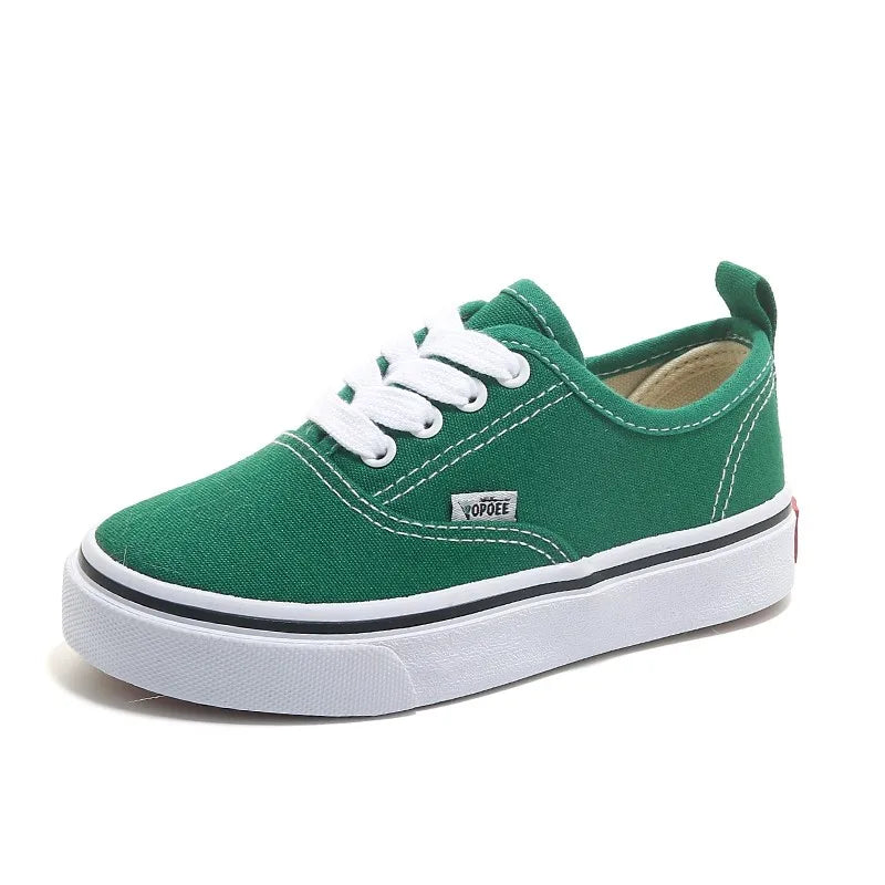 Kids’ Low-Top Canvas Shoes – Minimalist Casual Sneakers