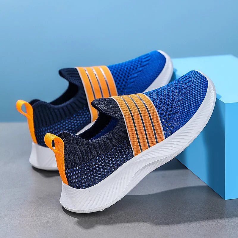 Kids’ Breathable Slip-On Sneakers – Lightweight & Comfortable (28–39)