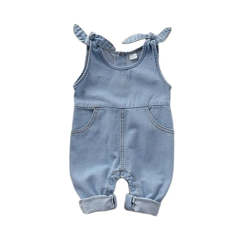 0-12 M Unisex Fashion Romper Jeans